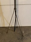 Vintage 65 1 4    In  Copper Lightning Rod With Twisted Wrought Iron Stand  a 