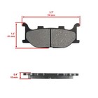 Front And Rear Brake Pads For Yamaha Xvs1100 V-star 1100 1999-2009