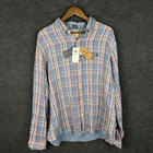 Polo Ralph Lauren Shirt Mens Xxl Nwt Classic Untucked Fit Plaid Blue Red Cotton