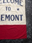 Vintage Flag Banner Usa Red White   Blue - Welcome To Fremont Flag Sign Banner 
