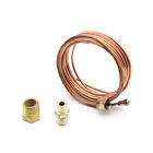 Mechanical Oil Pressure Gauge 72 Inch Copper Line Tubing Install Kit W  Fitting