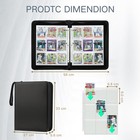 Trading Card Binder With Sleeves 9 Pocket Premium 720 Double Sided Pocket Pu    