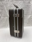 Vintage Brown Platt Portable Travel Bar   Cocktail Set  Hard Case  No Key