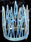Dina Usa Amazing Huge Cobalt Blue Rhinestone Vintage Crown   Wand Set