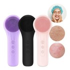 Silicone Facial Cleansing Brush Waterproof Vibrate Face Scrub Brush Massager Us
