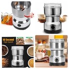 Molino El  ctrico De Caf    Granos Y Especias  Triturador Plateado