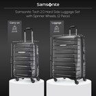 Samsonite Tech 2 0 Hard Side Luggage Set With Wheels   2 Piece   Gray  open Box 