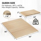 Slsy Wood Half-fold-type Slatted Bed Twin Full Queen Guest Tatami Mat Floor Bed
