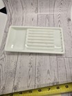 Vintage American Cabinet Co Milk Glass Fluted Dental Tray  4 