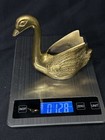 Vintage Mid Century Modern Brass Long Neck Swan Planter Holder Vase Mcm Animal