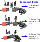 9 Nozzle Car Air Compressor Adapter For Inflatable Boat  Air Mattress  Pool  Kay