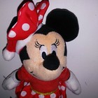 Disney Baby Minnie Mouse Rattle Plush Stuffed Animal Red Dress 7 5  Kids Toy