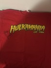 Hulk Hogan Signed  hulkamania  T-shirt Wcw Wwe Wwf Bas Beckett Witnessed