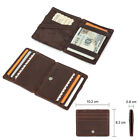 Men Rfid Genuine Leather Magic Wallet Slim Purse 8 Credit Card Holder New