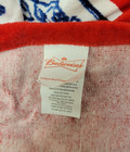 Vintage 80s Budweiser Beach Towel Brand New Sealed Bud Beer 30 X 60 Red Blue