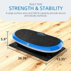 Signature Fitness Vibration Plate Exercise Machine  500lbs Capacity With Resista