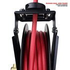 Milton   Steel Dual Arm Auto-retract Hose Reel  3 8  X 50 Ft  Rubber Hose  300 Ps