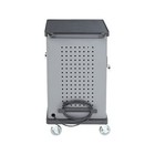 National Public Seating Oklahoma Sound Duet 2-shelf Metal Mobile A v Cart With