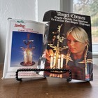 Vintage Holiday Swedish Angel Spinning Candle Chimes Gold  2 
