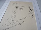 Original Ink Drawing Portrait  23581 