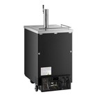 Single Tap Kegerator Beer Dispenser - Black   1  1 2 Keg Capacity