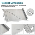 Jon Boat Seat Mount Plate Sp-15100 For Attwood Swivl-eze Aluminum Base