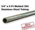 Stainless Steel Round Tubing 304 3 4  Od X 6 Feet Welded 0 680  Inside Diam New