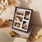 Vittanly 11x14 Collage Picture Frame - Displays 5 4x6 Photos W  Mat Or 1 11x14