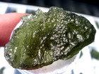 27 6 Carats 28x18x8mm Moldavite From Czech Republic Meteorite Impact With Coa