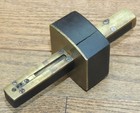 Marked Ebony brass Mortise Gauge-antique Hand Tool-marking