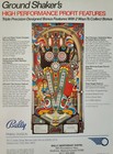 Bally Nitro Ground Shaker Pinball Machine Flyer Brochure Original Ephemera 
