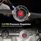 Manual Adjustable 1-5 Psi Fuel Pressure Regulator Carburetor Carb Fuel Pump Kit