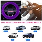 Kewucn Fuzzy Car Steering Wheel Cover  Fluffy Soft Fur Wheel Protector For Wa   