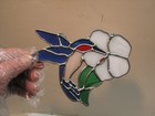 Vintage Handmade Stained-glass Hummingbird 6 3 4    X 5    By Rene s Stained-glass S