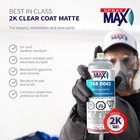 Spraymax 3680065 2k Clear Coat Matte  11 2 Ounce