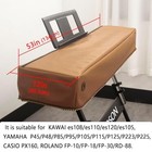 Keyboard Piano Cover Digital Piano Dust Covers Luxury Soft And Premium Brown