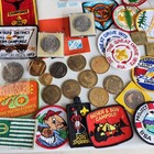 Vtg Boy Scouts Of America Coins Patches Neckerchiefs Buckles Ash Tray 130  Lot