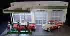 1 48 O Scale Ltd Ed  Texaco Gas Service Station Pre-lit Led Lighted   2 Diecast