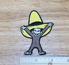Curious George Monkey Yellow Hat Embroidered Iron On Patch  3  H By 2 25  W