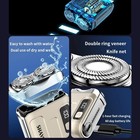 R-18 Mini Electric Smart Household Shaver Digital Display Dual Blade Rechargeabl