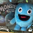 The Toothless Monster Monte Tooth Fairy Pillow 8 Inches Blue Monster - With Book