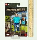 A Minecraft Movie Steve Action Figure Jack Black 2025 Mattel Sword Satchel New