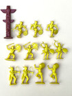 Vintage Marx Toys Yellow Indians Totem Pole Play Set Fort Apache