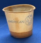 American Airlines 1930 s Vintage Wax Paper Cup - As Is With Damage