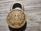 Rare Brass Hawk Padlock  No Key  Nice 