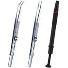 4 Claw Piercing Micro Grabber diamond Stone Tweezer Gem jewelry Tweezers 