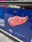 New Bud Light Detroit Red Wings Hockey Mirror Beer Sign Pub Bar