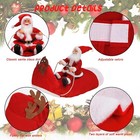 Santa Dog Costume With Reindeer Ears And Hood Large