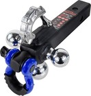 Tri-ball Hitch Mount W  Shackle   Hook For Trailer 2  Receiver  Tow Capacity