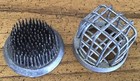 2 Vintage Flower Frogs Metal Cage And Spikes Dazey   Unmarked